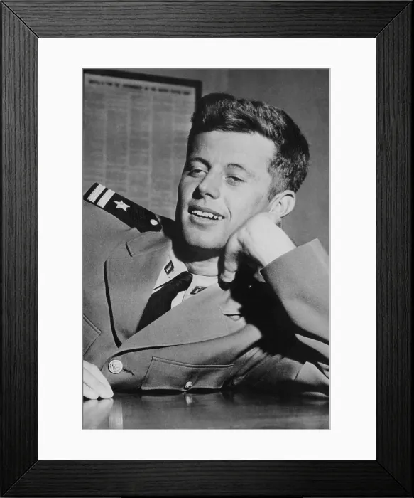 Framed Print : John F. Kennedy, ca. 1944. Courtesy: CSU Archives / Everett Collection
