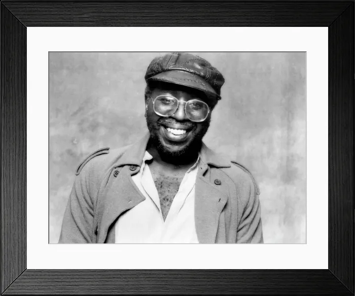 Framed Print : American soul singer Curtis Mayfield, c. 1980.. Courtesy: CSU Archives / Everett Collection Framed Print : American soul singer Curtis Mayfield, c. 1980.. Courtesy: CSU Archives / Everett Collection