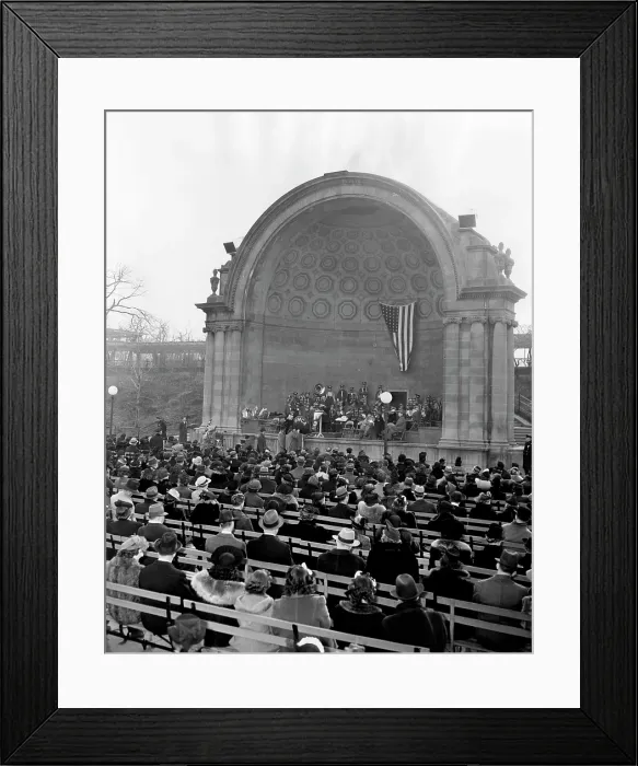 Framed Print : Easter services at the Central Park bandshell in New York City, New York. April 13, 1941. CSU Archives /  Courtesy Everett Collection