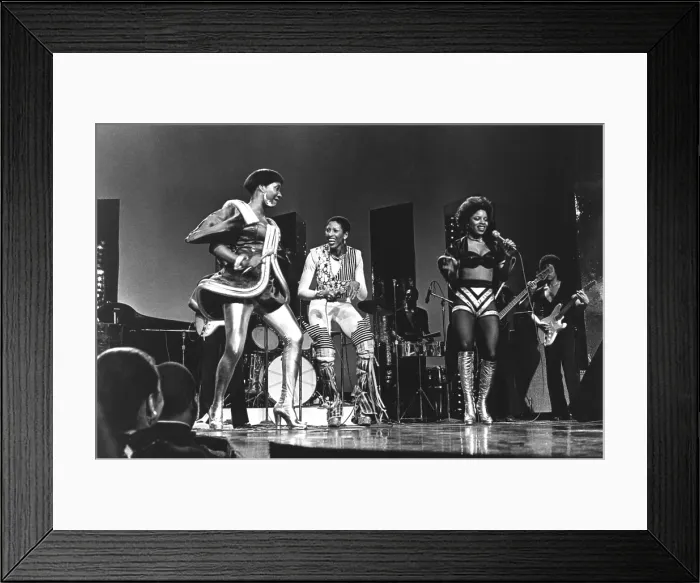 Framed Print : LaBelle, (l-r): Patti LaBelle, Wynonna Nona Hendryx, Sarah Dash, ca. 1976. Courtesy: CSU Archives  /  Everett Collection