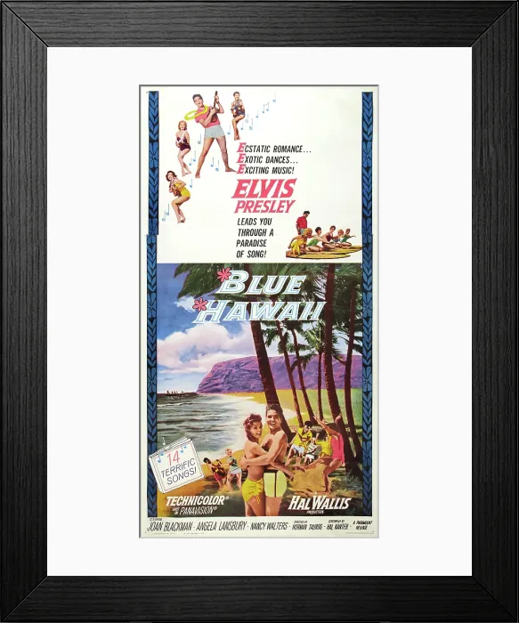 Framed Print : BLUE HAWAII, Elvis Presley, 1961