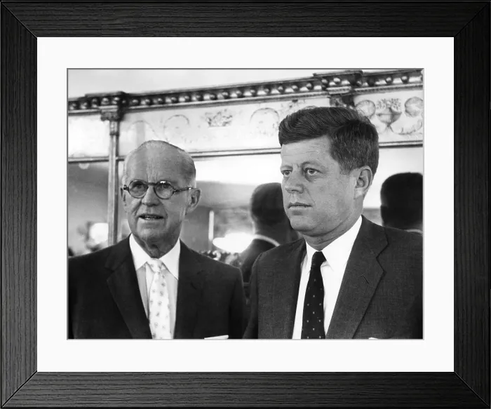 Framed Print : Joseph Kennedy Sr. John F. Kennedy, November 9, 1960. Courtesy: CSU Archives / Everett Collection