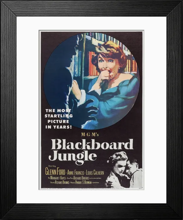 Framed Print : BLACKBOARD JUNGLE, Margaret Hayes, Anne Francis, Glenn Ford, 1955 Framed Print : BLACKBOARD JUNGLE, Margaret Hayes, Anne Francis, Glenn Ford, 1955