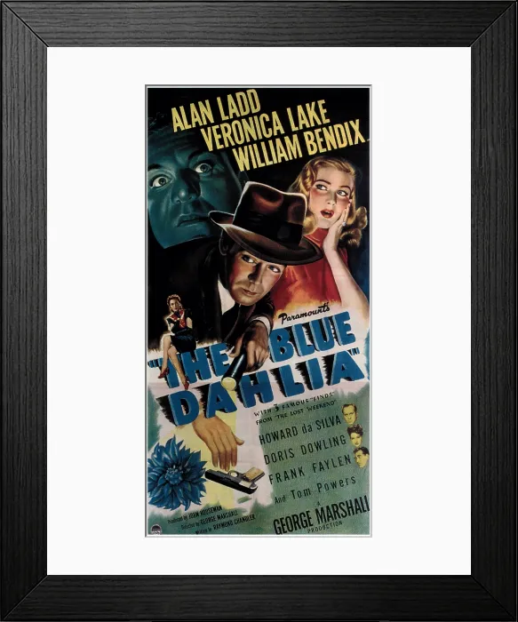 Framed Print : THE BLUE DAHLIA, Alan Ladd, Veronica Lake, 1946 Framed Print : THE BLUE DAHLIA, Alan Ladd, Veronica Lake, 1946