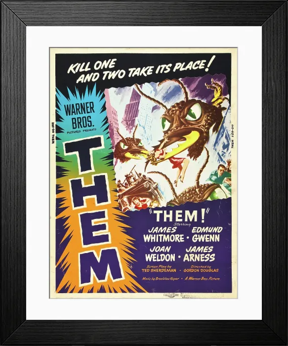 Framed Print : THEM!, US poster art, 1954