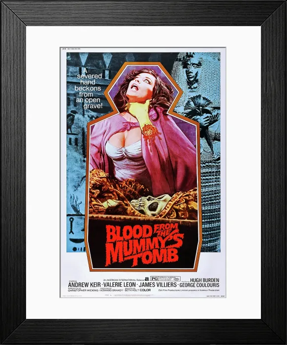 Framed Print : BLOOD FROM THE MUMMY'S TOMB, US poster art, 1971 Framed Print : BLOOD FROM THE MUMMY'S TOMB, US poster art, 1971