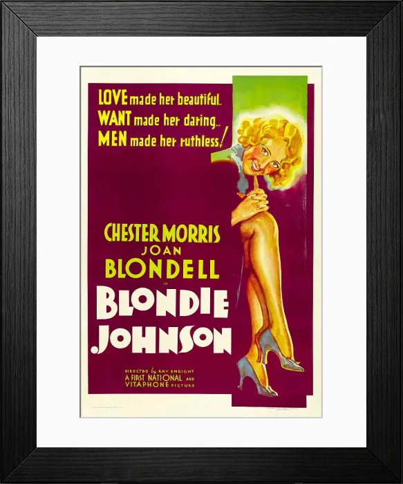 Framed Print : BLONDIE JOHNSON, Joan Blondell, 1933 Framed Print : BLONDIE JOHNSON, Joan Blondell, 1933