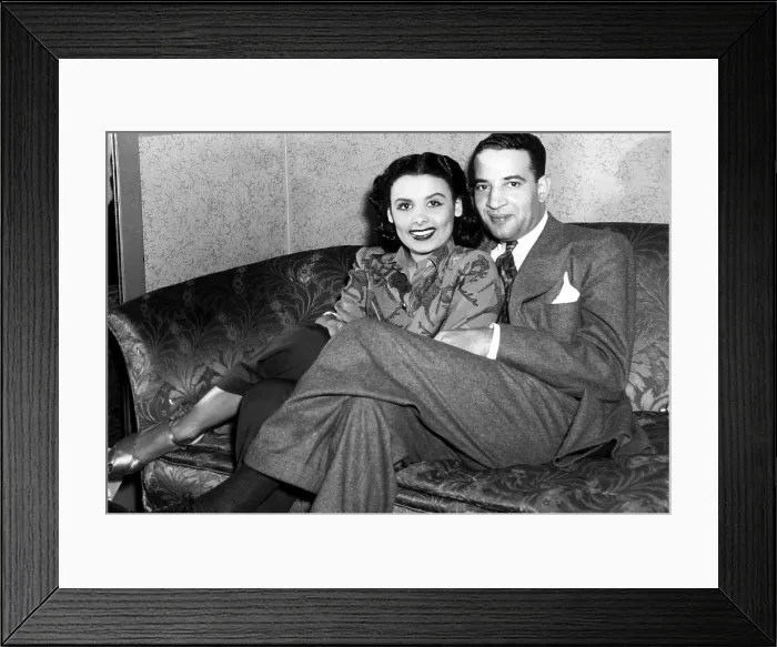Framed Print : Lena Horne and Carlton Moss. ca. 1944. Courtesy: CSU Archives / Everett Collection
