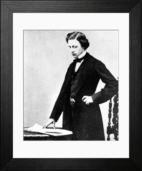 Framed Print : LEWIS CARROLL, (Charles Lutwidge Dogson) at 25. Author of Alice Wonderland, 1857. Courtesy: CSU Archives  /  Everett Collection