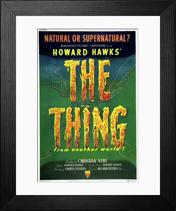 Framed Print : THE THING FROM ANOTHER WORLD, poster art, 1951 Framed Print : THE THING FROM ANOTHER WORLD, poster art, 1951
