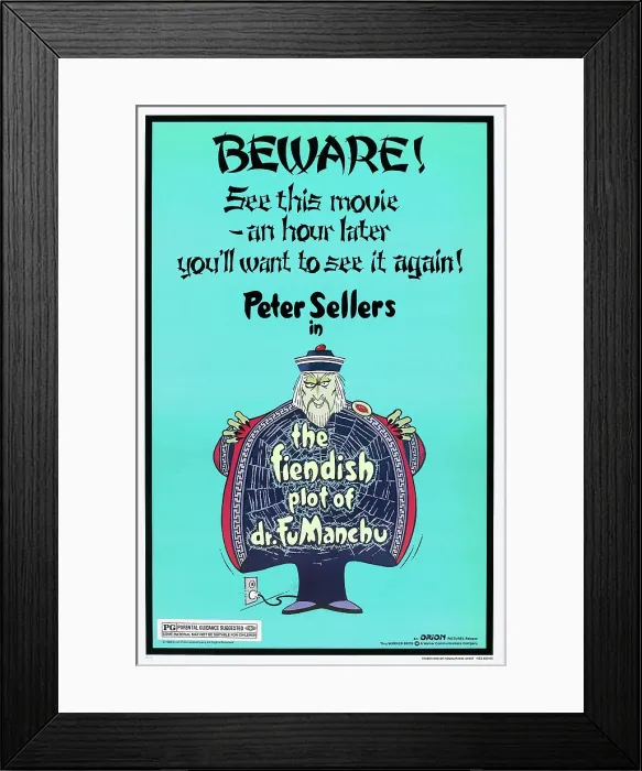Framed Print : THE FIENDISH PLOT OF DR. FU MANCHU, US poster, 1980 Framed Print : THE FIENDISH PLOT OF DR. FU MANCHU, US poster, 1980