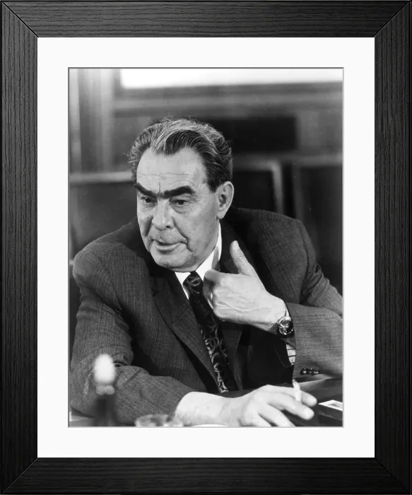 Framed Print : Leonid Brezhnev, circa 1978. Courtesy: CSU Archives  /  Everett Collection