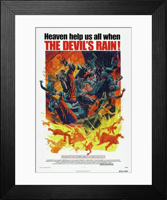 Framed Print : THE DEVIL'S RAIN, US poster, 1975 Framed Print : THE DEVIL'S RAIN, US poster, 1975