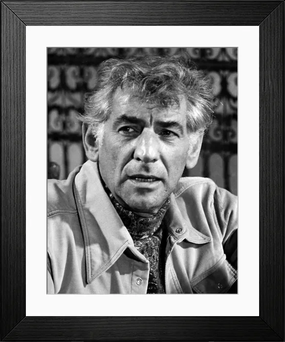Framed Print : Leonard Bernstein, 1971. Courtesy: CSU Archives / Everett Collection Framed Print : Leonard Bernstein, 1971. Courtesy: CSU Archives / Everett Collection
