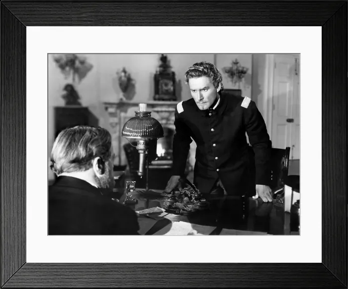 Framed Print : THEY DIED WITH THEIR BOOTS ON, Errol Flynn as George Armstrong Custer, 1941