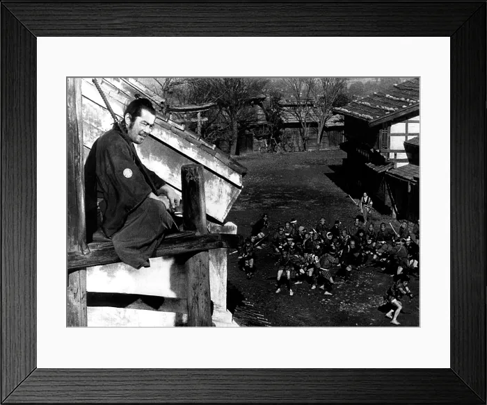 Framed Print : YOJIMBO, (aka THE BODYGUARD), Toshiro Mifune, 1961