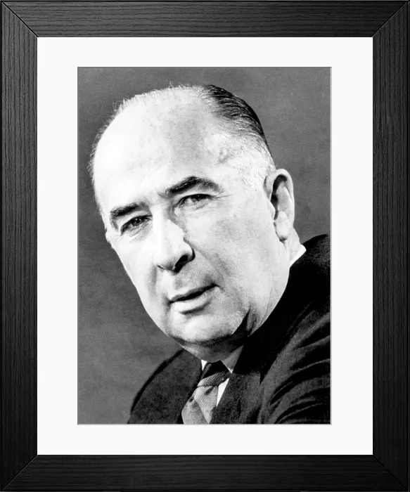 Framed Print : Attorney General John Mitchell, Washington D.C. November 2, 1969.. Courtesy: CSU Archives  /  Everett Collection