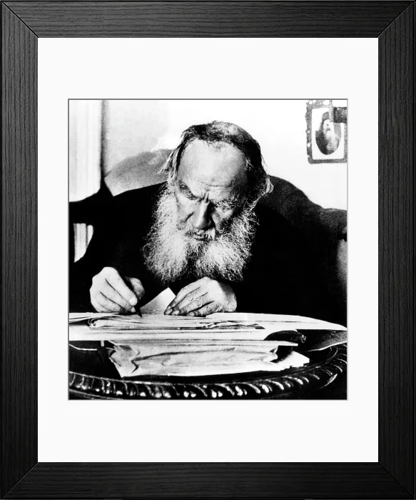 Framed Print : Leo Tolstoy (1828-1910), Russian writer, circa early 1900s. Courtesy: CSU Archives / Everett Collection