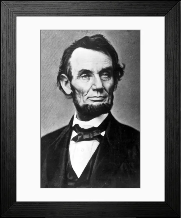 Framed Print : Abraham Lincoln. Courtesy: CSU Archives / Everett Collection Framed Print : Abraham Lincoln. Courtesy: CSU Archives / Everett Collection