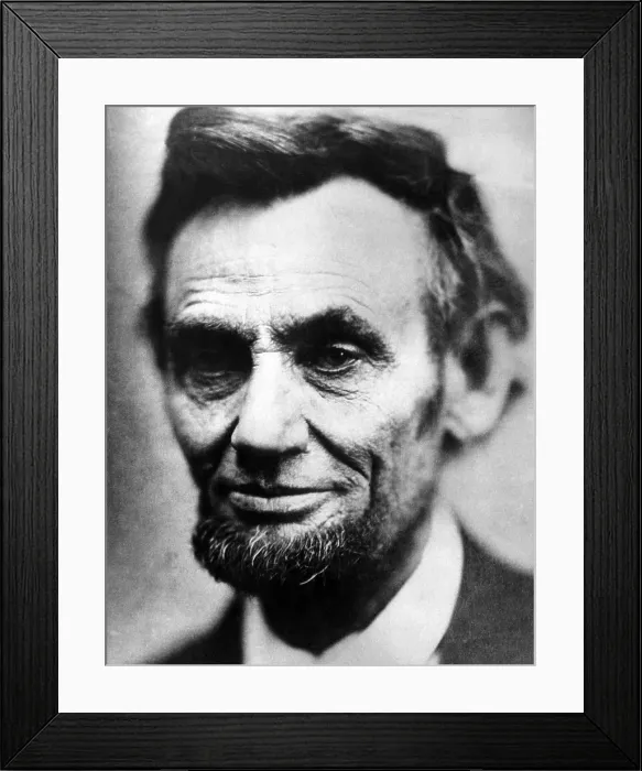 Framed Print : Abraham Lincoln (1809-1865), U.S. President (1861-1865), The last photograph of Lincoln. Made by Alexander Gardner, April 9, 1865.Courtesy: CSU Archives / Everett Collection