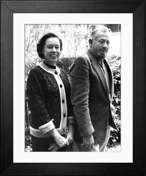 Framed Print : JOHN STEINBECK, with wife Elaine c. 1962. Courtesy: CSU Archives / Everett Collection Framed Print : JOHN STEINBECK, with wife Elaine c. 1962. Courtesy: CSU Archives / Everett Collection