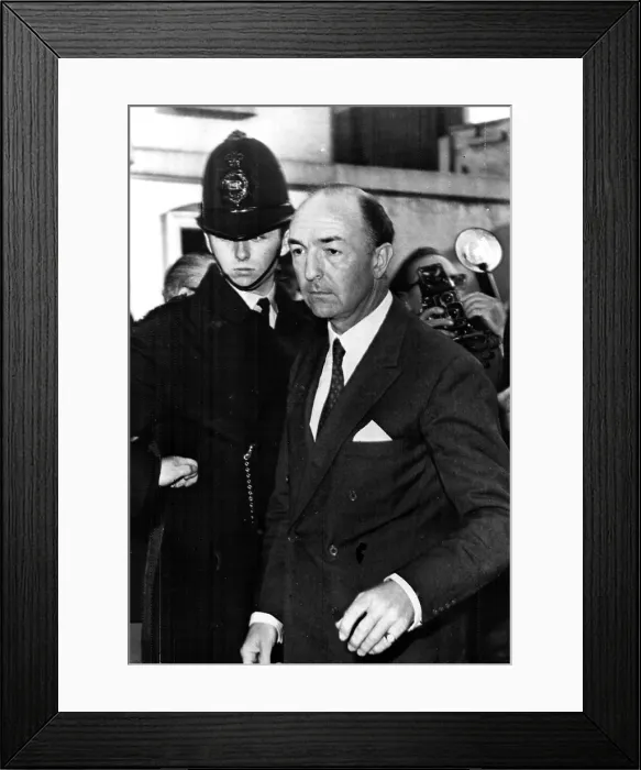 Framed Print : British Minister of War John Profumo retuns home after admitting an affair with Christine Keeler, June 18, 1963. Courtesy: CSU Archives  /  Everett Collection