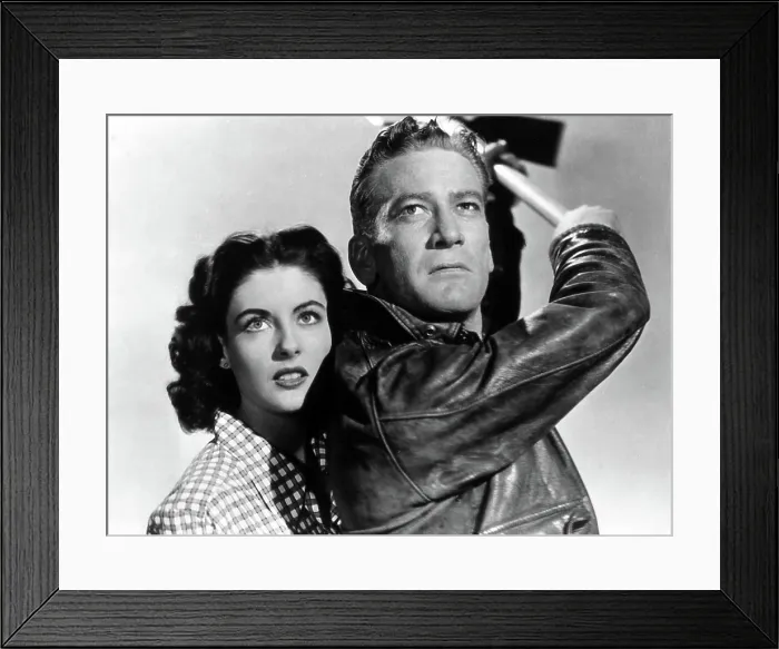 Framed Print : THE THING FROM ANOTHER WORLD, Margaret Sheridan, Kenneth Tobey, 1951