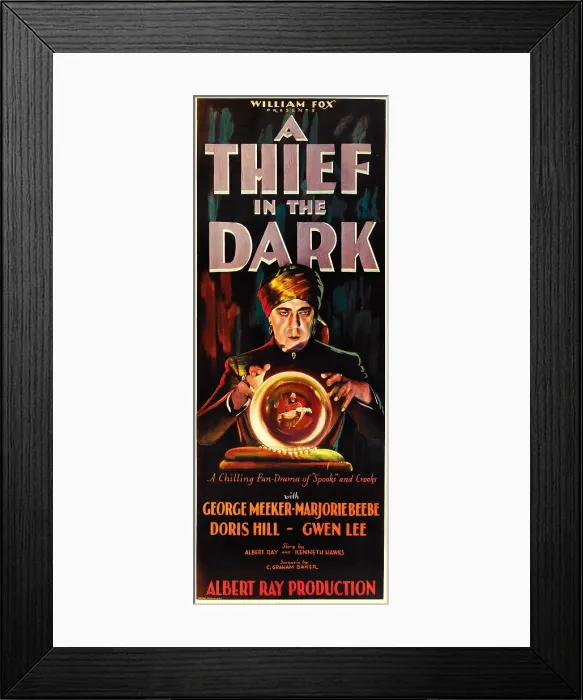 Framed Print : A THIEF IN THE DARK, George Meeker, 1928, TM and Copyright 20th Century Fox Film Corp. All rights reserved. / courtesy Everett Collection
