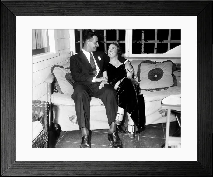 Framed Print : Newlyweds Lou and Eleanor Gehrig as they appeared after the wedding ceremony in New Rochelle, New York, September 30, 1933. Courtesy CSU Archives / Everett Collection Framed Print : Newlyweds Lou and Eleanor Gehrig as they appeared after the wedding ceremony in New Rochelle, New York, September 30, 1933. Courtesy CSU Archives / Everett Collection