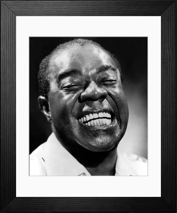 Framed Print : Louis Armstrong, circa 1963. Courtesy: CSU Archives  /  Everett Collection