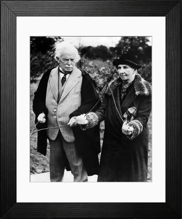 Framed Print : British Statesman Lloyd George and Mrs. David Wyllie, Surrey, England. May 26, 1938. Courtesy: CSU Archives / Everett Collection