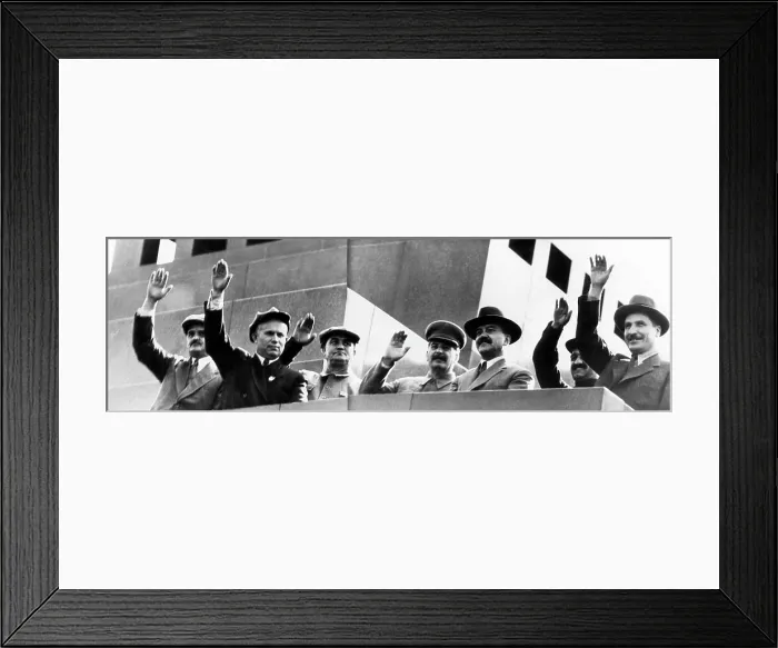 Framed Print : Soviet leaders Nikolay Shvernik, Nikita Khrushchev, Georgi Dimitrov, Josef Stalin, Vyacheslav Molotov, Artem Mikoyan, Vlas Chubar, celebrating the 23rd International Youth Day Framed Print : Soviet leaders Nikolay Shvernik, Nikita Khrushchev, Georgi Dimitrov, Josef Stalin, Vyacheslav Molotov, Artem Mikoyan, Vlas Chubar, celebrating the 23rd International Youth Day