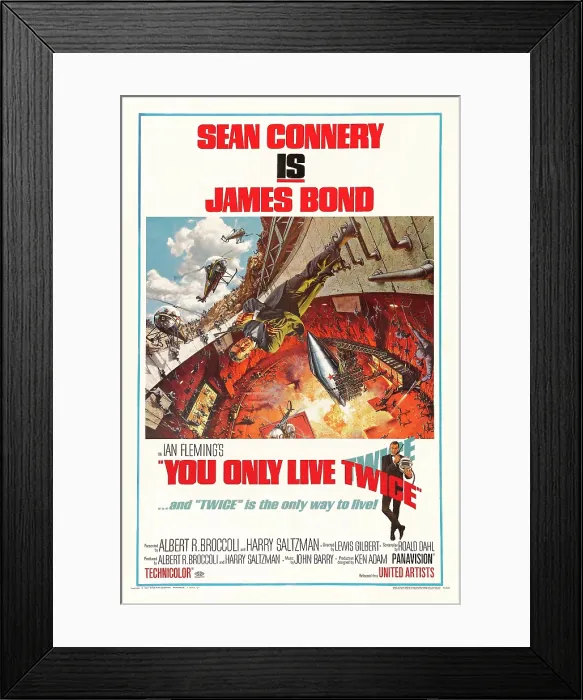 Framed Print : YOU ONLY LIVE TWICE, Sean Connery, 1967