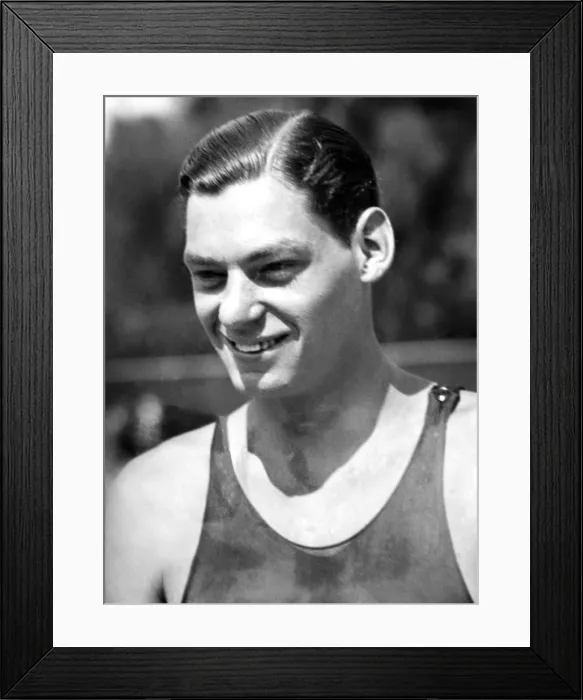 Framed Print : Johnny Weissmuller, (1904-1984), Actor and Olympic swimmer, 1925. Courtesy: CSU Archives / Everett Collection