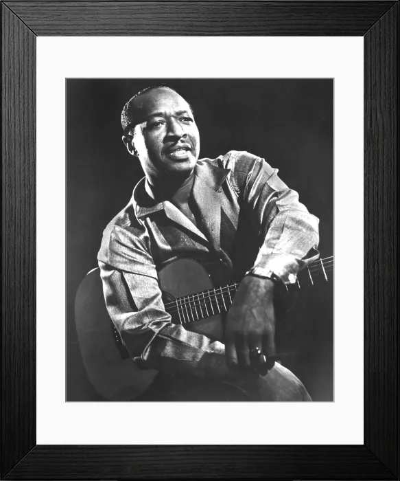 Framed Print : Blues legend JOSH WHITE, 1962. Courtesy: CSU Archives  /  Everett Collection