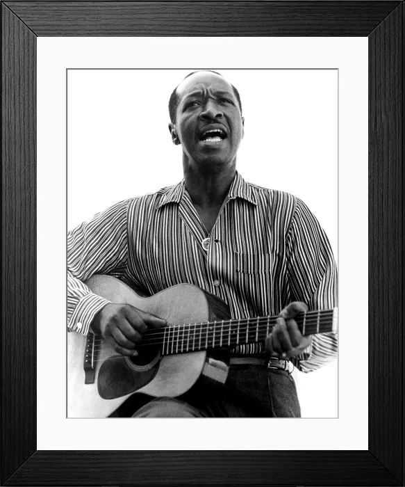 Framed Print : Blues legend JOSH WHITE, 1964. Courtesy: CSU Archives  /  Everett Collection