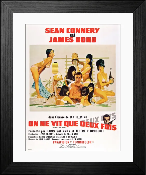 Framed Print : YOU ONLY LIVE TWICE, (aka ON NE VIT QUE DEUX FOIS), Sean Connery, 1967 Framed Print : YOU ONLY LIVE TWICE, (aka ON NE VIT QUE DEUX FOIS), Sean Connery, 1967