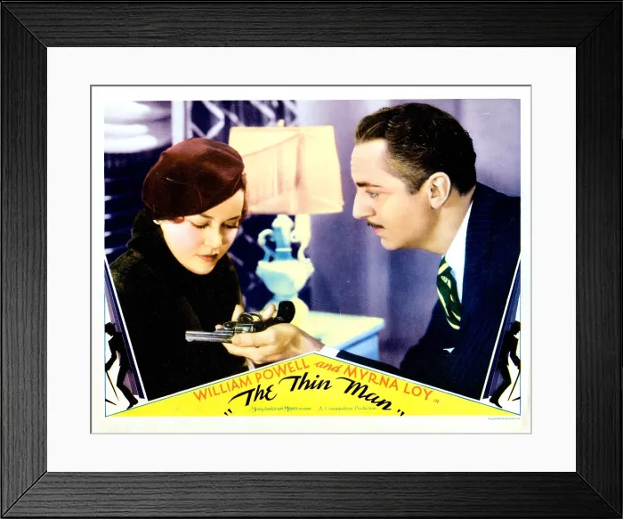Framed Print : THE THIN MAN, from left, Maureen O'Sullivan, William Powell, 1934