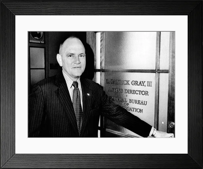 Framed Print : L. Patrick Gray, acting director of the F.B.I. May 16, 1972. Washington, D.C.. Courtesy: CSU Archives  /  Everett Collection
