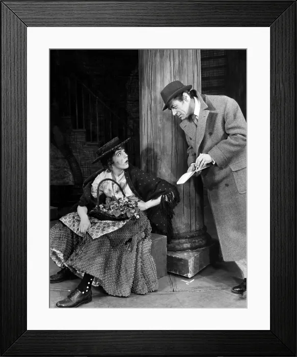 Framed Print : MY FAIR LADY, Julie Andrews, Rex Harrison, 1956, original theater production. Courtesy: CSU Archives / Everett Collection