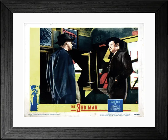 Framed Print : THE THIRD MAN, (aka THE 3rd MAN), from left, Joseph Cotten, Orson Welles, 1949