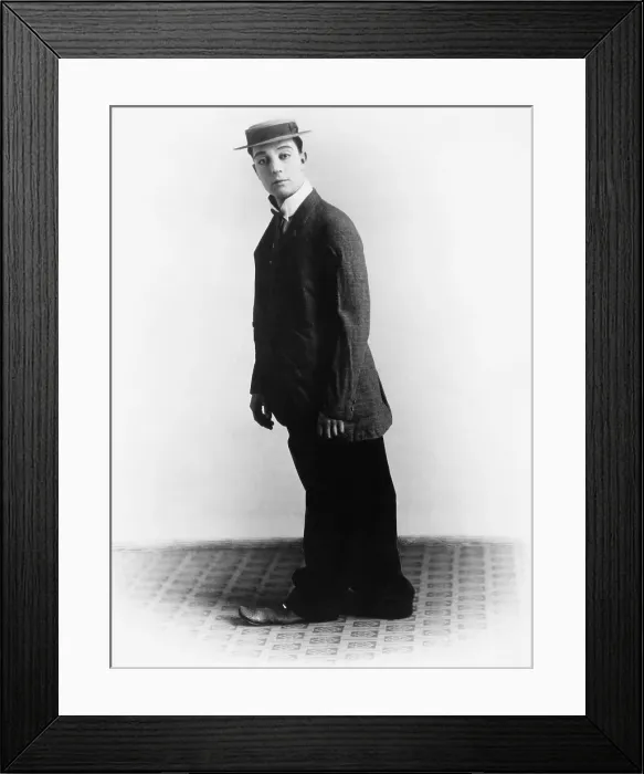 Framed Print : Buster Keaton, ca. late 1910s