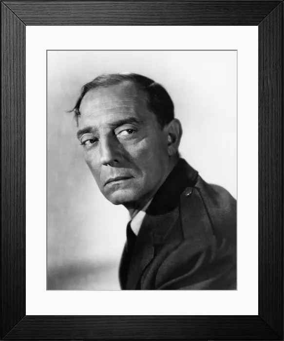 Framed Print : Buster Keaton, 1944