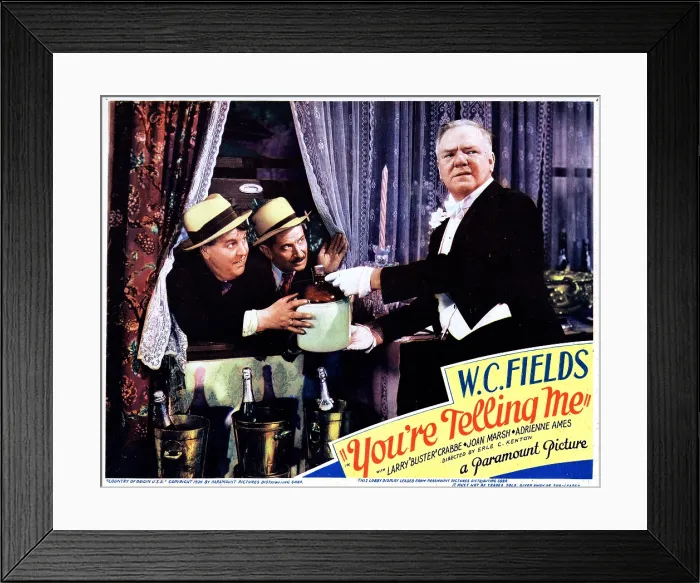 Framed Print : YOU'RE TELLING ME!, W.C. Fields, 1934