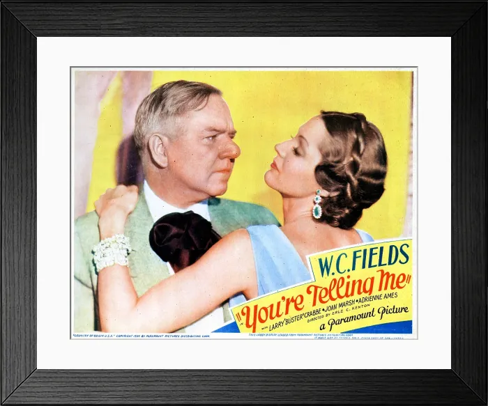 Framed Print : YOU'RE TELLING ME!, from left, W.C. Fields, Adrienne Ames, 1934 Framed Print : YOU'RE TELLING ME!, from left, W.C. Fields, Adrienne Ames, 1934