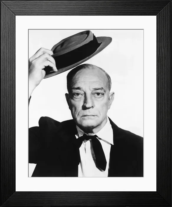 Framed Print : Buster Keaton, circa 1960