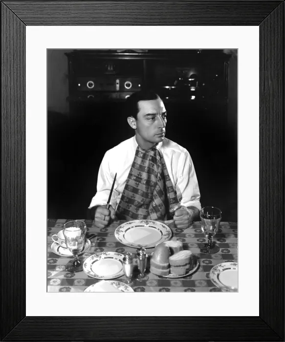Framed Print : Buster Keaton, MGM, 1933, photo by Hurrell