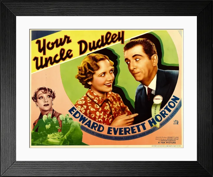 Framed Print : YOUR UNCLE DUDLEY, far right: Edward Everett Horton, 1935, TM and Copyright 20th Century Fox Film Corp. All rights reserved. / courtesy Everett Collection