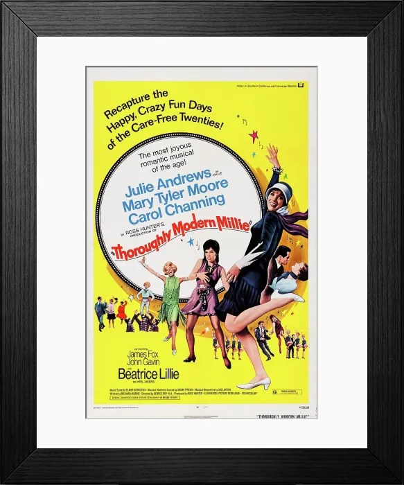 Framed Print : THOROUGHLY MODERN MILLIE, US poster, James Fox (eyeglasses, Carol Channing (hands on hips and arms outstretched), Mary Tyler Moore, Julie Andrews Framed Print : THOROUGHLY MODERN MILLIE, US poster, James Fox (eyeglasses, Carol Channing (hands on hips and arms outstretched), Mary Tyler Moore, Julie Andrews