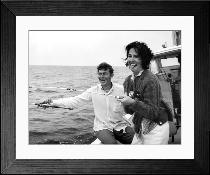 Framed Print : Andy Griffith and his wife Barbara fishing in Roanoke, North Carolina. ca.1963 Courtesy: CSU Archives / Everett Collection Framed Print : Andy Griffith and his wife Barbara fishing in Roanoke, North Carolina. ca.1963 Courtesy: CSU Archives / Everett Collection